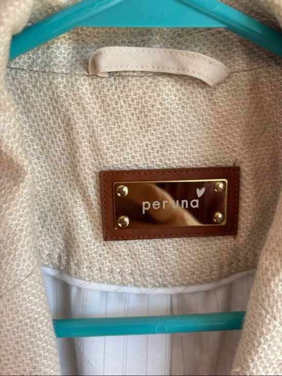 Cream Textured Women's Blazer - Persona - Picture 5 of 8